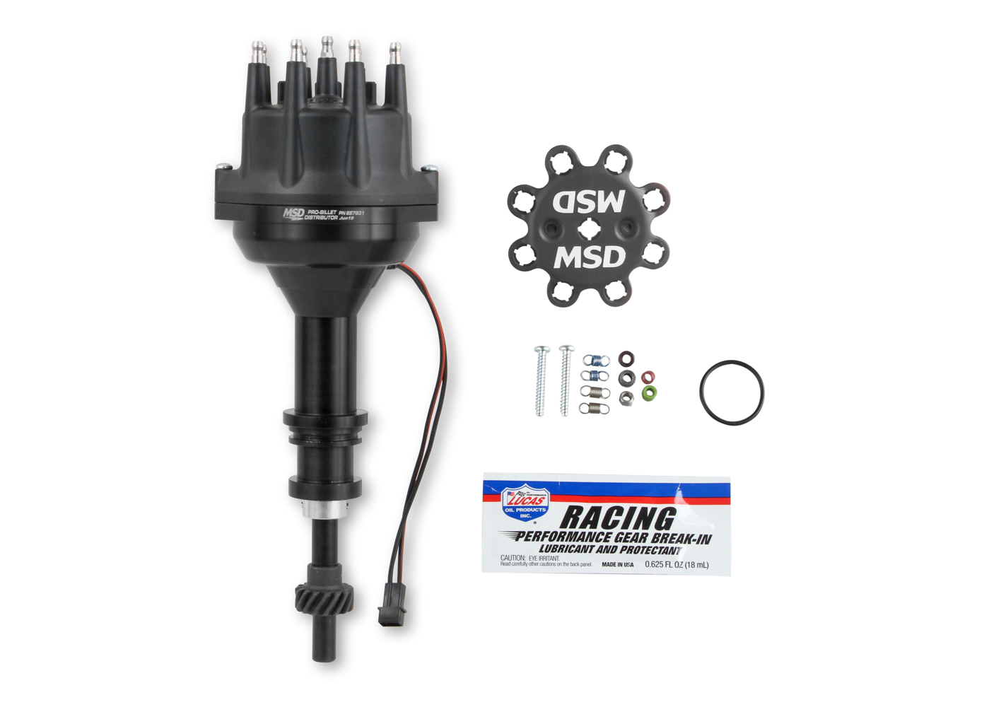 MSD IGNITION — MSD IGNITION SBF 351W Pro Billet Distributor w/Steel Gear