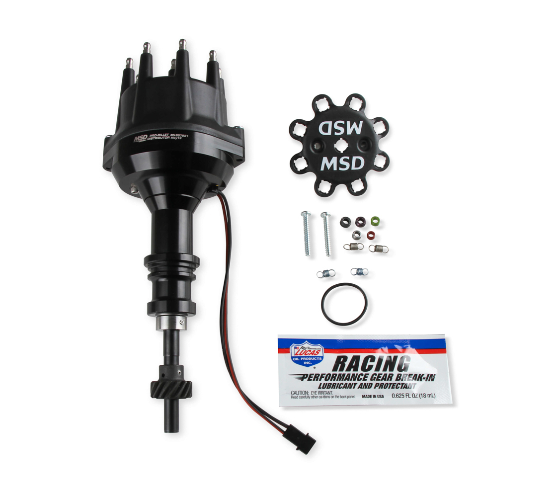 MSD IGNITION — MSD IGNITION Pro-Billet Distributor SBF 302 w/Steel Gear