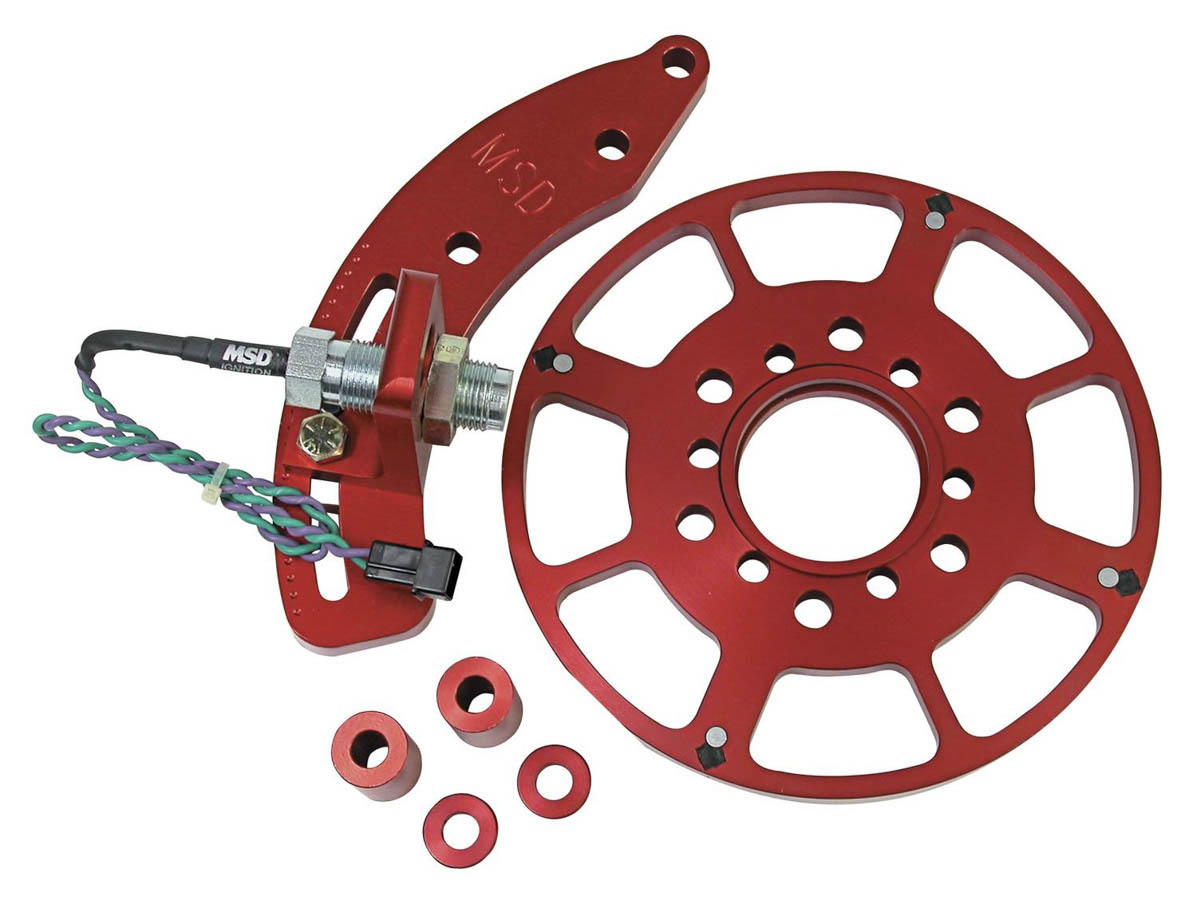 MSD Ignition 8636 Crank Trigger Kit, Flying Magnet, Trigger Wheel / Pickup, 7.250 in Balancer, Mopar B / RB-Series, Kit