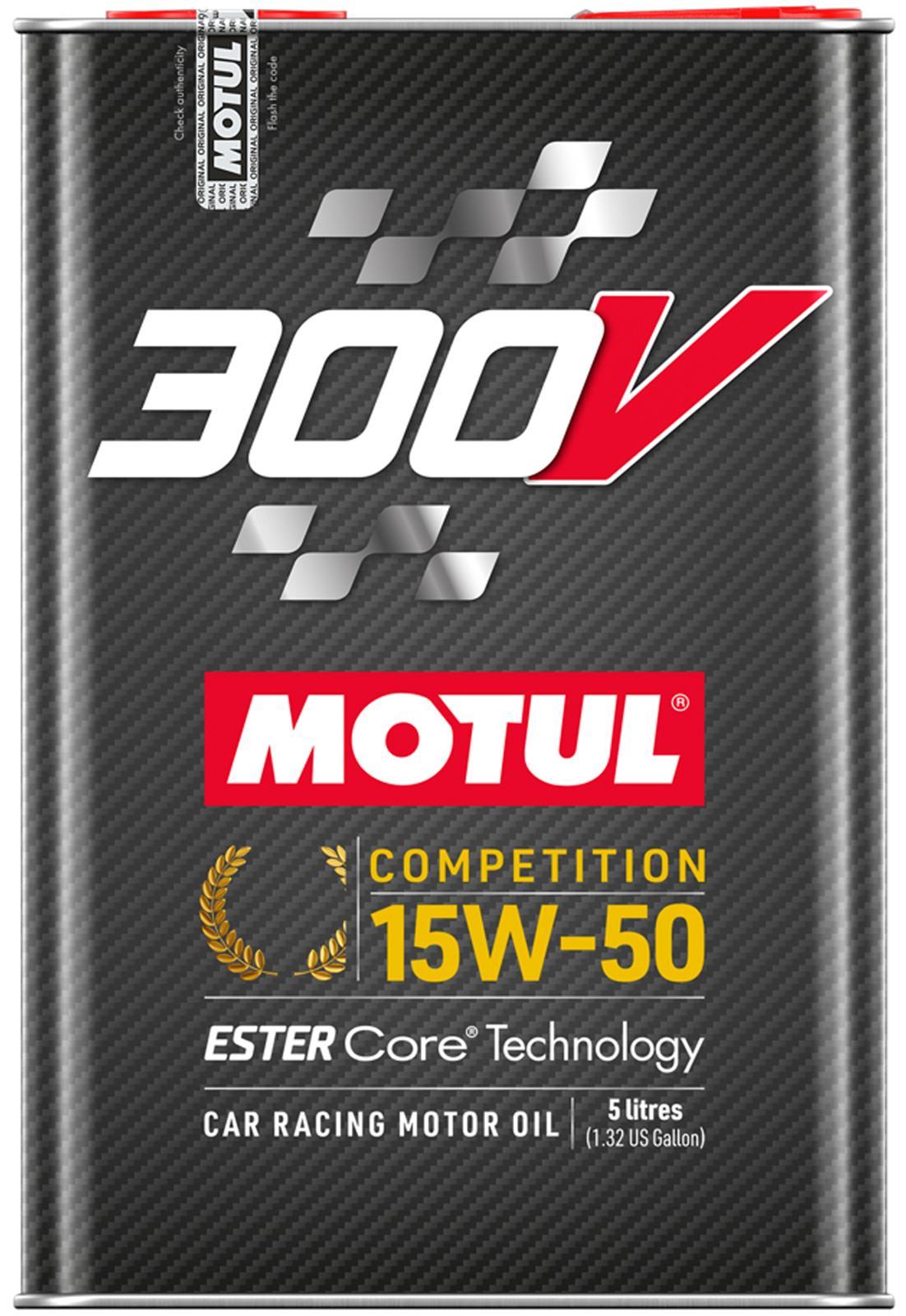 MOTUL USA — MOTUL USA 300V Competition Oil 15w50 5 Liter