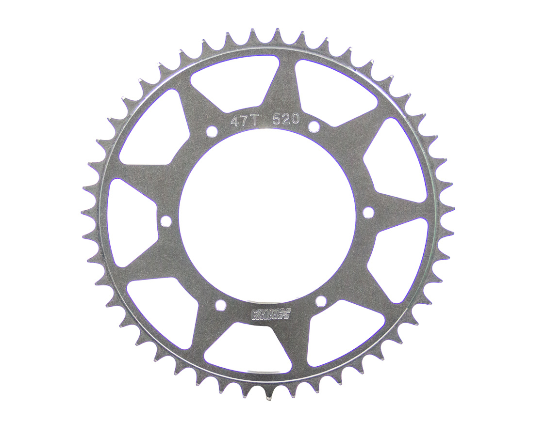 M&W Aluminum Products SP520-525-47T Axle Sprocket, 47 Tooth, 5.25 in Bolt Pattern, Aluminum, Natural, Micro Sprint, Each