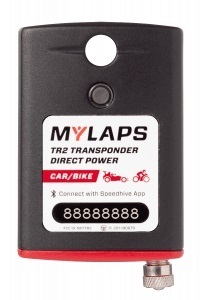 MyLaps 10R931CC Transponder, TR2 Direct Power, 1 Year Subscription, Charge Cradle / USB Cable / Vehicle Mount, MYLAPS Car / Bike Systems, Kit