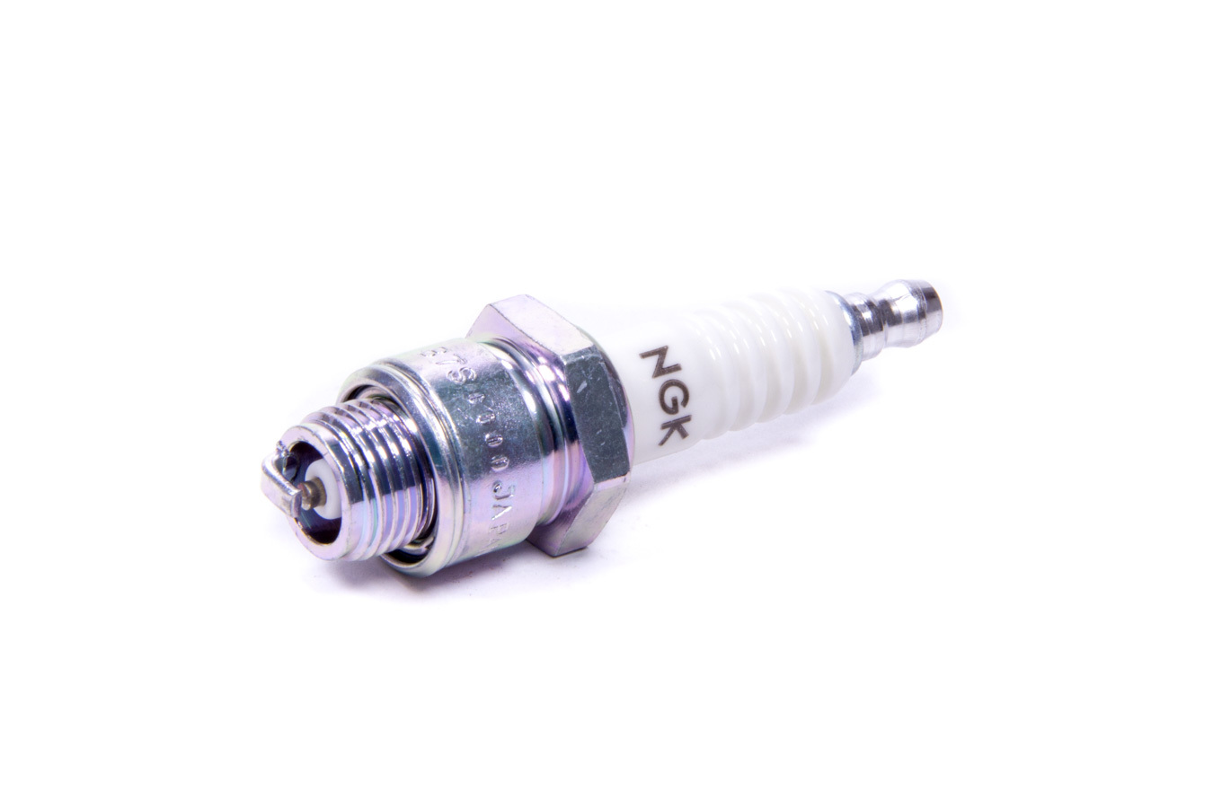 NGK B7S Spark Plug, NGK Standard, 14 mm Thread, 0.375 in Reach, Gasket Seat, Stock Number 3710, Non-Resistor, Each