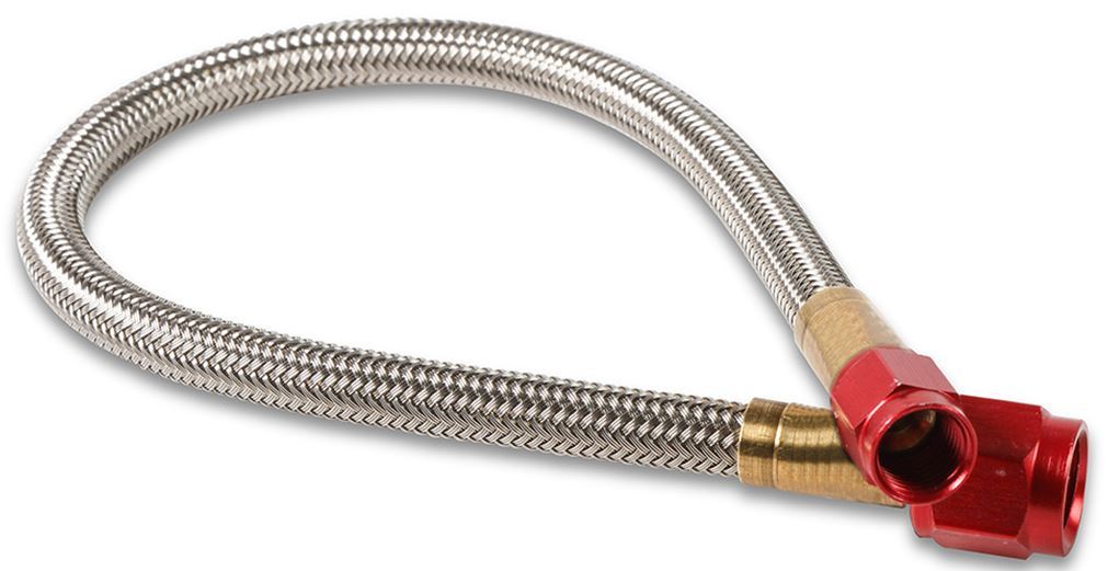 NITROUS OXIDE SYSTEMS — NITROUS OXIDE SYSTEMS 12in. Nitrous Hose -4an/-3an- Red Ends