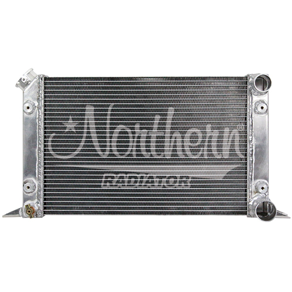 Northern Radiator 204112 Radiator, 21.500 in W x 12.563 in H x 3.125 in D, Passenger Side Inlet, Passenger Side Outlet, Aluminum, Natural, Each