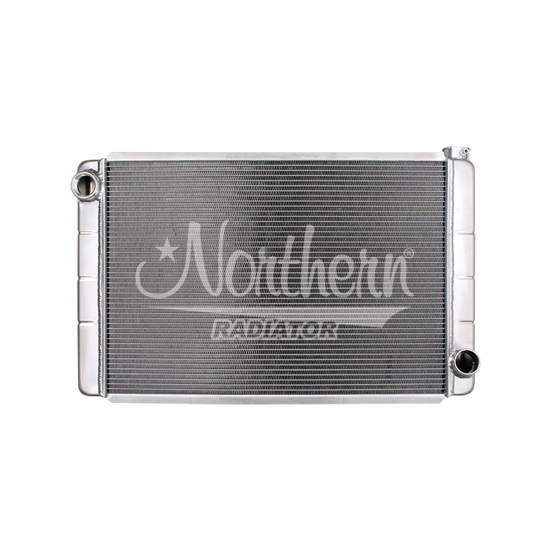 Northern Radiator 204125 Radiator, Race Pro, 31 in W x 19 in H x 3.125 in D, Single Pass, Driver Side Inlet, Passenger Side Outlet, Aluminum, Natural, Each