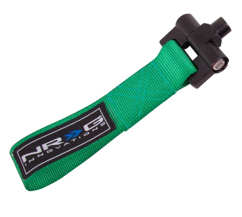 NRG Bolt-In Tow Strap Green - Nissan 350Z 03-07 / Infiniti G35 03-07 (5000lb. Limit) thumbnail 3