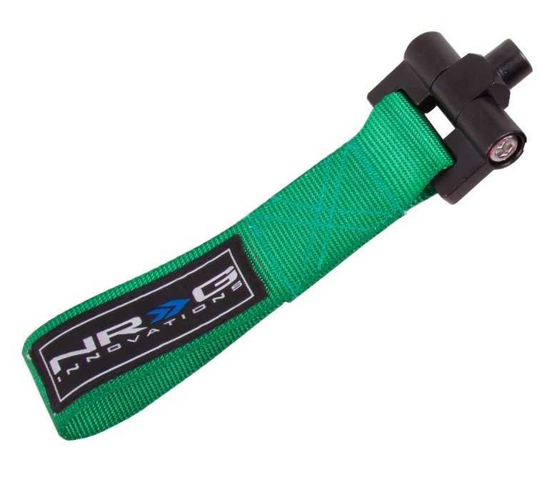 NRG Bolt-In Tow Strap Green - BMW - E90 E92 3 Series / R53 Mini 01-06 (5000lb. Limit) thumbnail 4