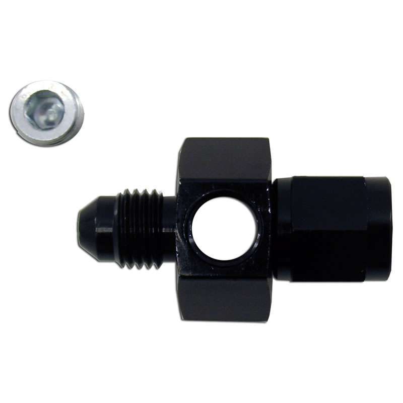 Nitrous Express 15502 - 6an Swivel Gauge Adapter Fitting - Black