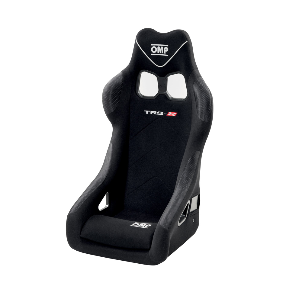 OMP Racing HA803N - Seat, TRS-X, FIA Approved, Side Bolsters, Harness Openings, Steel Frame, Black, Each