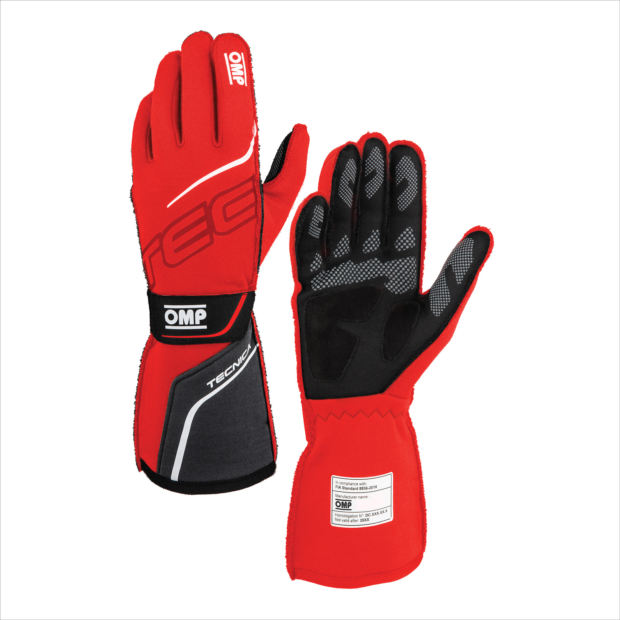TECNICA GLOVES FIA 8856- 2018 RED / BLACK SZ. L