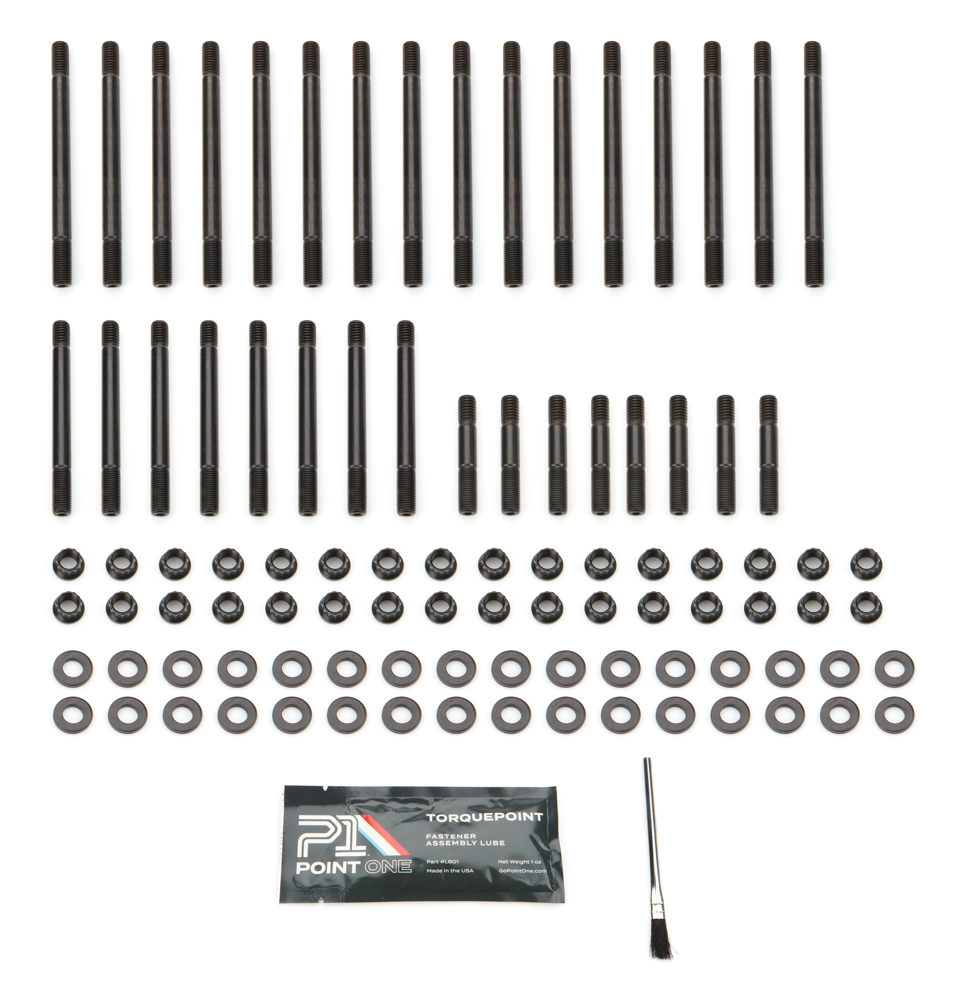 POINT ONE — POINT ONE BBC 12Pt Head Stud Kit Use w/Dart Heads