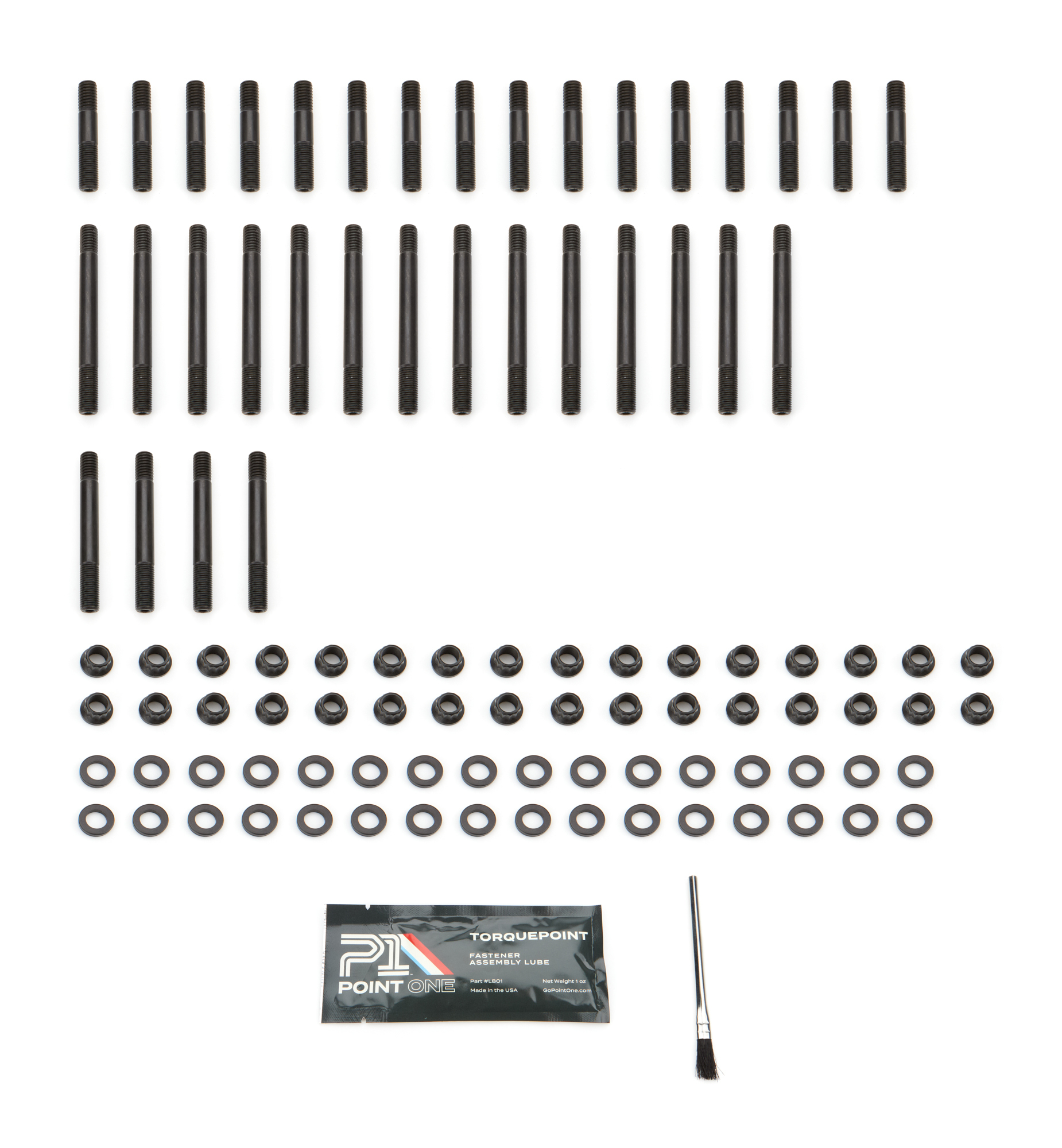 POINT ONE — POINT ONE SBC 12Pt Head Stud Kit Use w/23-Degree Heads