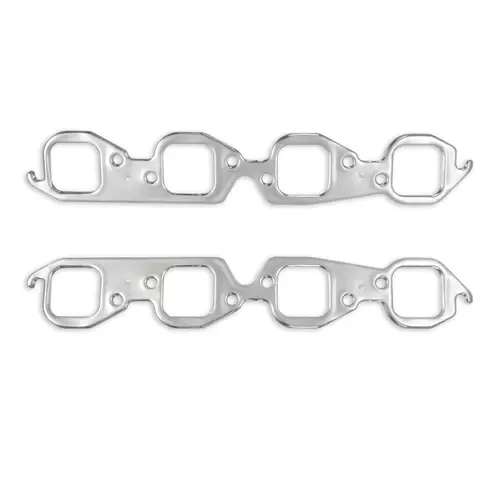 Patriot Exhaust 66013 Exhaust Manifold / Header Gasket, Seal-4-Good, 2.125 in Square Port, Multi-Layered Aluminum, Big Block Chevy, Pair