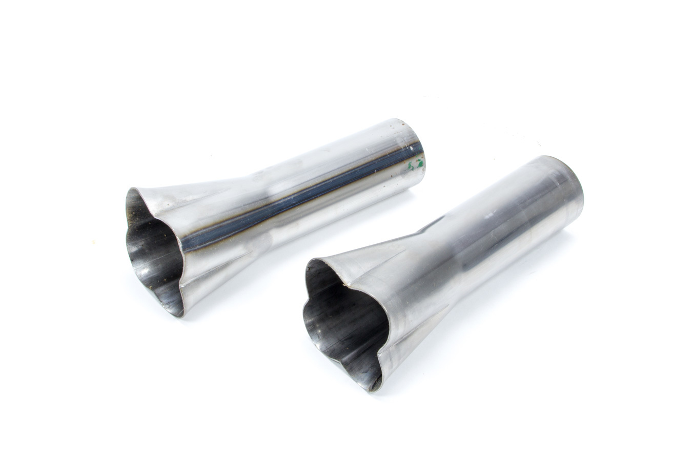Patriot Exhaust H7671 Collector, Formed, Weld-On, 4 x 1-5/8 in Primary Tubes, 2-1/2 in Outlet, 10 in Long, Steel, Natural, Pair
