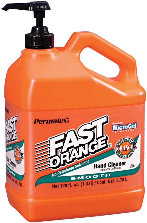 Permatex 23218 Hand Cleaner, Fast Orange, 1 gal Pump Bottle, Each