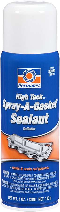 Permatex 80064 Gasket Sealant / Adhesive, High Tack, 4.00 oz Aerosol Can, Each