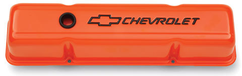 PROFORM — PROFORM SBC Valve Covers - Tall w/Baffle - Orange