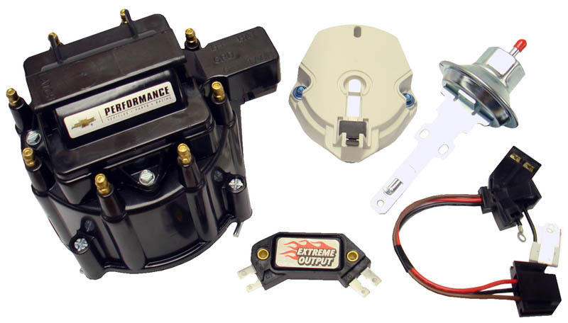 Proform 141-796 Distributor Tune Up Kit, Cap / Coil / Dust Cover / Hardware / Module / Rotor / Vacuum Advance, Black, GM HEI Distributors, Kit