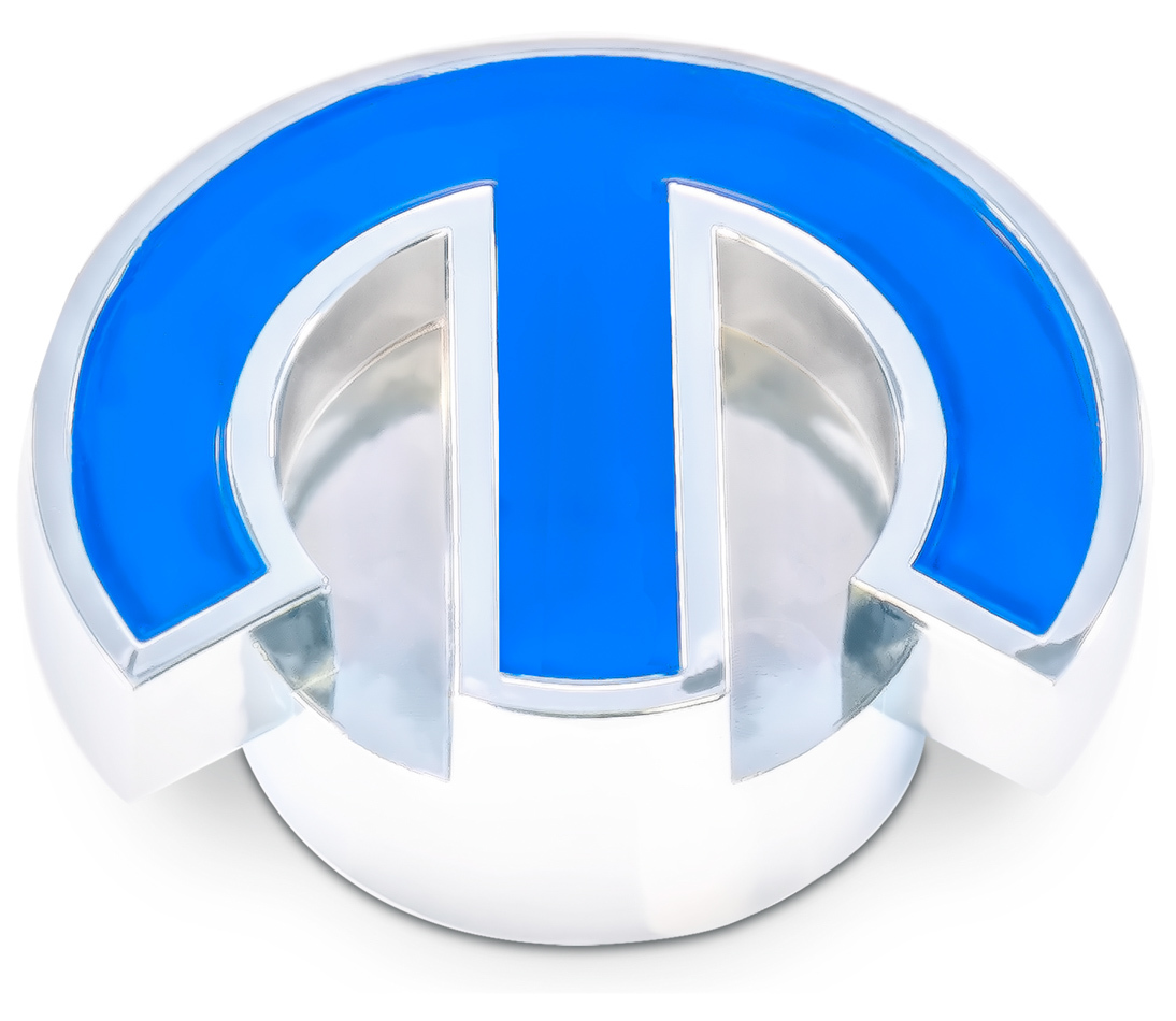 Proform 440-337 - Mopar Deluxe Air Cleaner Nut Chrome w/Blue Emblem