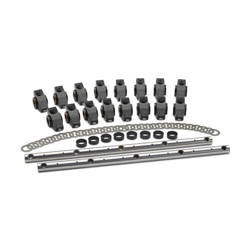 Proform 440-469 Rocker Arm, Shaft Mount, 1.6 Ratio, Roller Tip, Aluminum, Black Anodized, Small Block Mopar, Kit