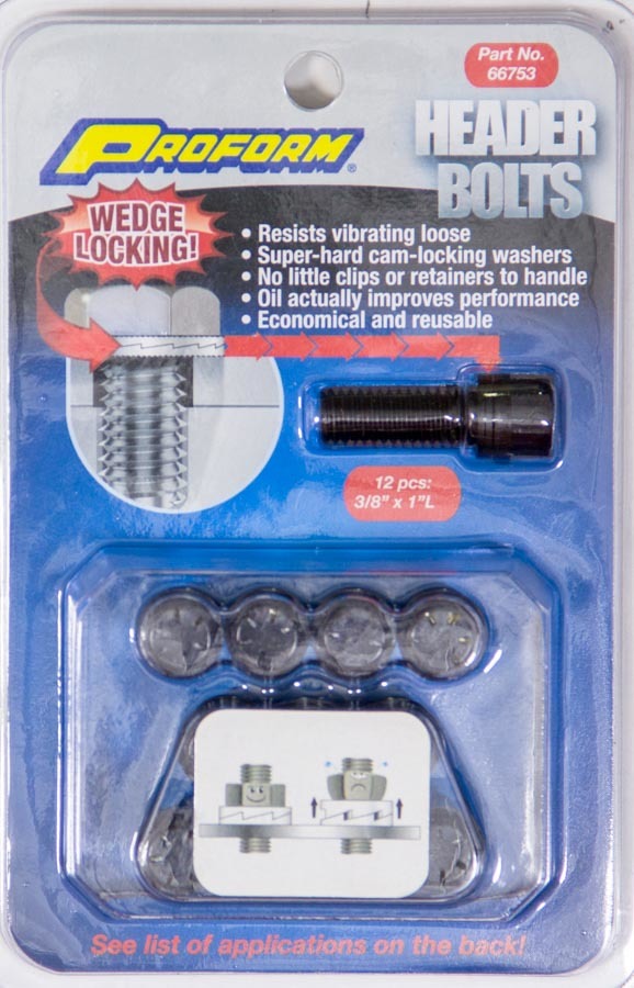 PROFORM — PROFORM Wedge Locking Header Bolts - 3/8 x 1in (12)