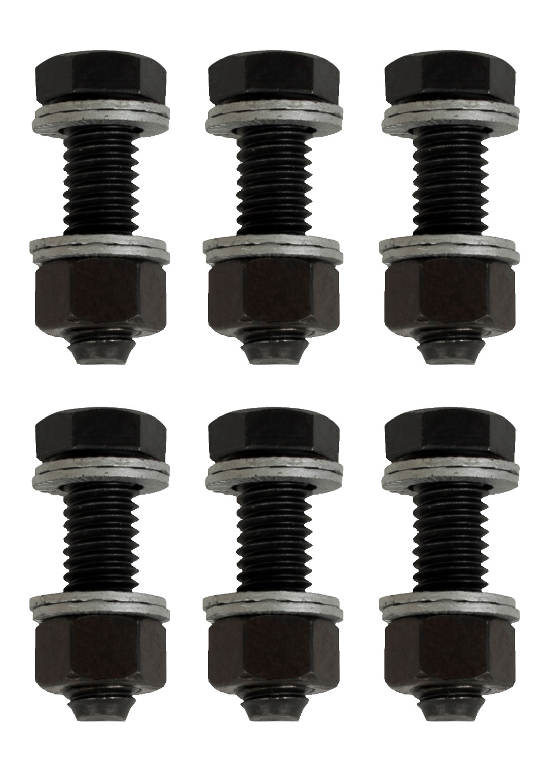Proform 66757 Collector Bolt, Locking, 3/8-16 in Thread, 1.000 in Long, Hex Head, Steel, Black Oxide, Set of 6
