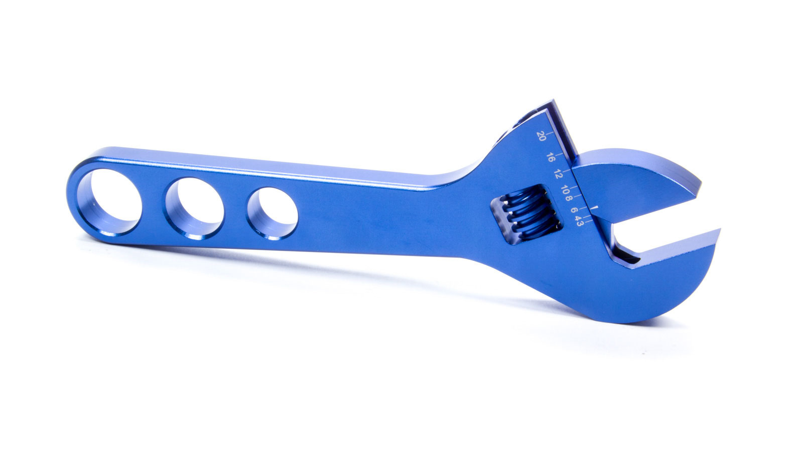 Proform 67728 Adjustable AN Wrench, Single End, 10 AN to 20 AN, Billet Aluminum, Blue Anodized, Each