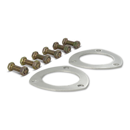 Proform 67928 - Collector Gasket, 3.5 in Diameter, Hardware Included, 3-Bolt, Aluminum, Pair