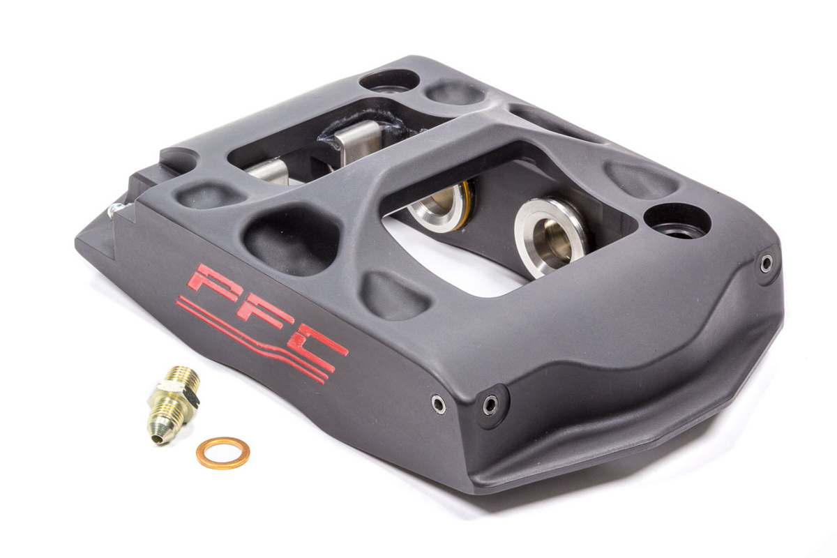 Performance Friction 24.284.255.290.11A Brake Caliper, ZR24, Driver Side, Trailing, 4 Piston, Aluminum, Black Anodized, 12.716 in OD x 1.250 in Thick Rotor, 4.75 in Radial Mount, Each