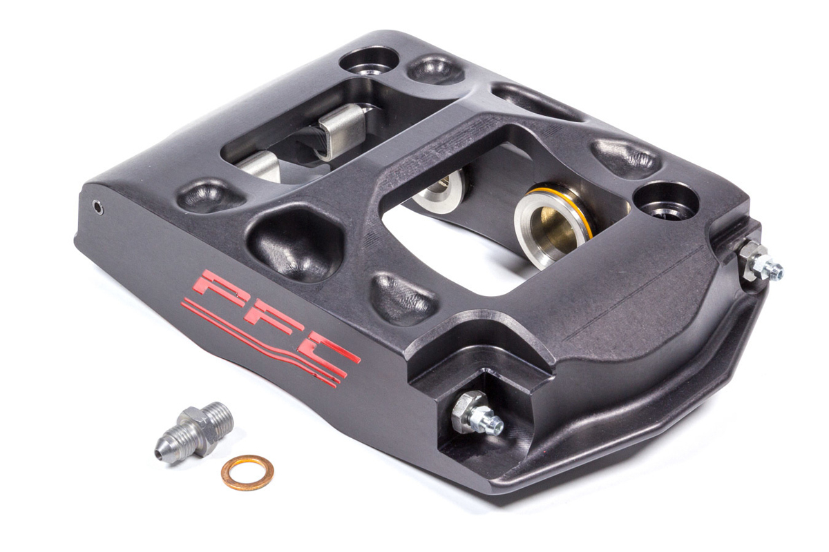 Performance Friction 24.284.255.290.12A Brake Caliper, ZR24, Passenger Side, Trailing, 4 Piston, Aluminum, Black Anodized, 12.716 in OD x 1.250 in Thick Rotor, 4.75 in Radial Mount, Each