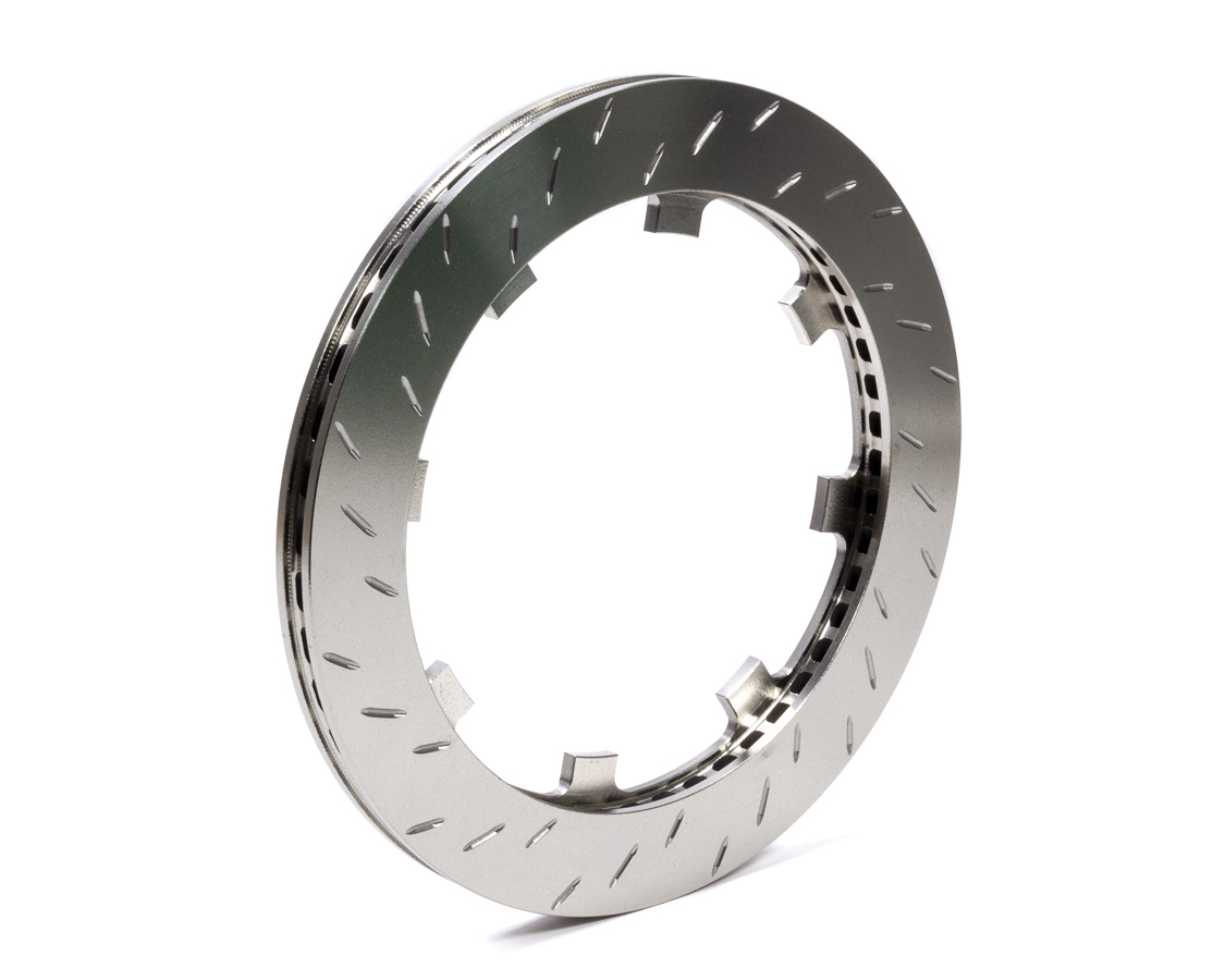 Performance Friction 284.19.0035.462 Brake Rotor, V3, Passenger Side, Slotted, 11.190 in OD, 0.750 in Thick, Snap Ring Attachment, Wheel Hat Required, Steel, Natural, Each