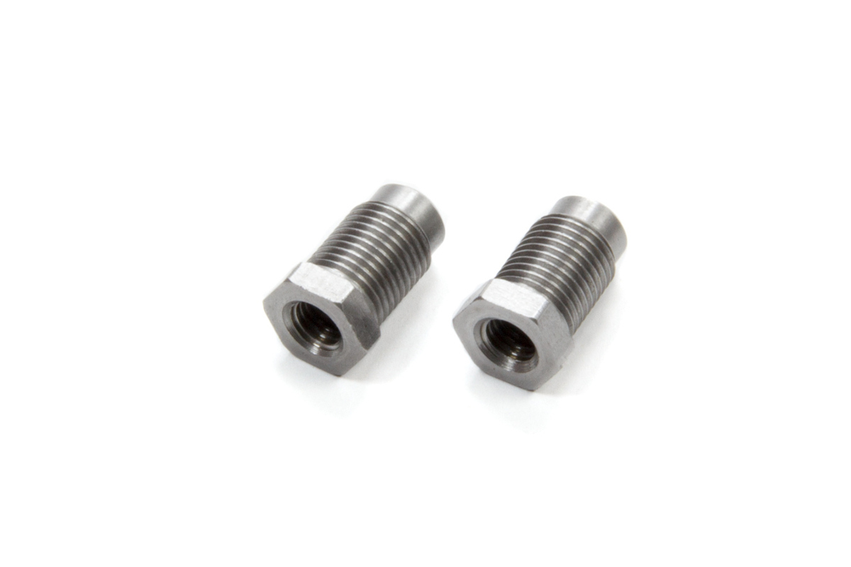 Fitting - Bushing - 3/8-24 in Male to 1/4-28 in Female - Aluminum - Natural - Pair