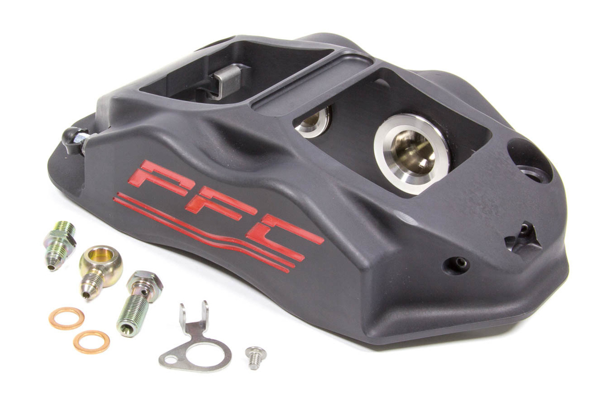 Performance Friction 94.323.290.365.02A Brake Caliper, ZR94, Passenger Side, Leading, 4 Piston, Aluminum, Black Anodized, 12.716 in OD x 1.250 in Thick Rotor, 7.00 in Radial Mount, Each