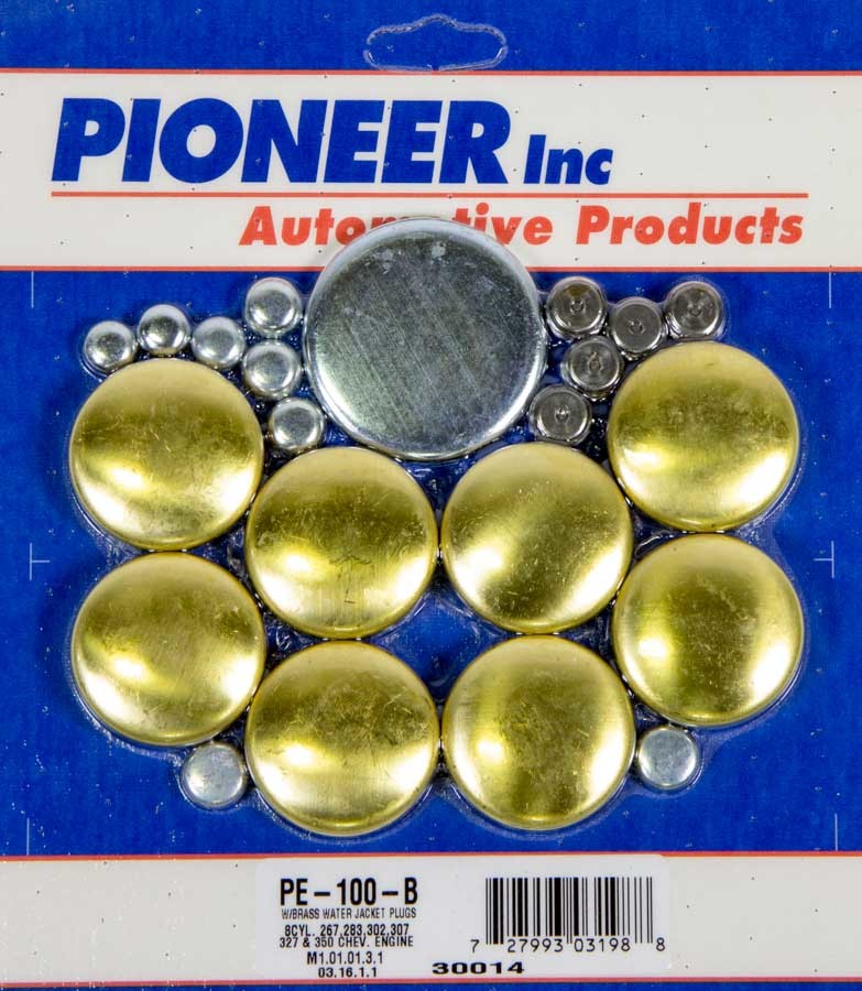 thumbnail image 2 of JEGS Brass Freeze Plug Kit For 1970-1976 Small Block Chevy 400 Engine 2 of 13