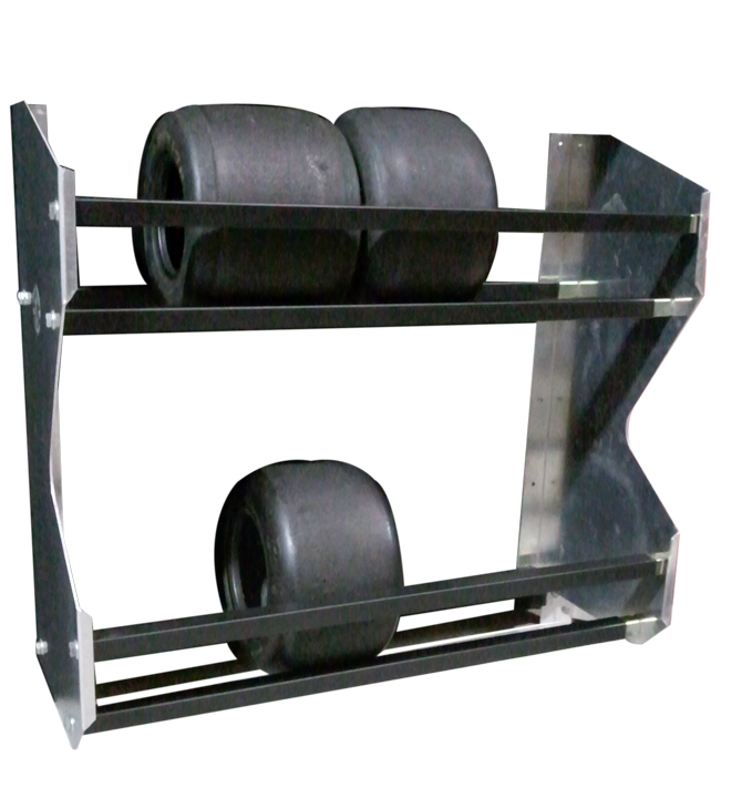 2-Tier Karting Tire Rack 