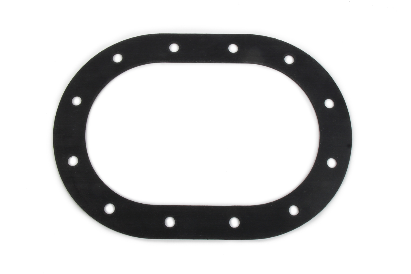 Saldana Racing Products SAC-006N Fuel Cell Fill Plate Gasket, 12-Bolt, 4 x 6 in Oval, Rubber, Natural, Each