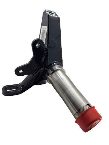 PPM Racing L153 Spindle, Longhorn, Stock Pin Height, 6 Degree, 3-1/2 in Caliper Mount, Driver Side, Steel, Black Powder Coat, Universal, Each
