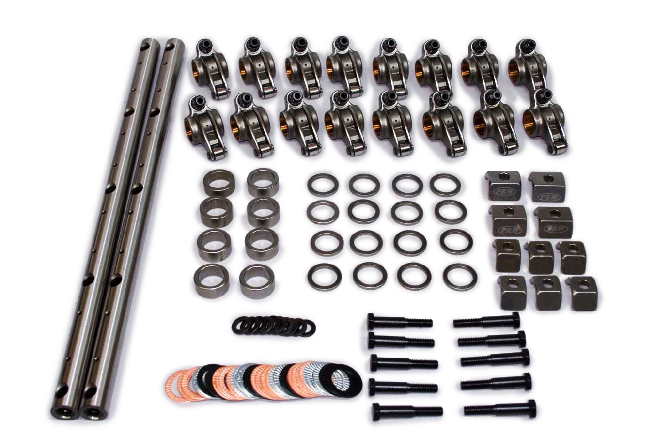 T&D Machine 7022 BBF FE Shaft Rocker Arm Kit w/Edelbrock Hea