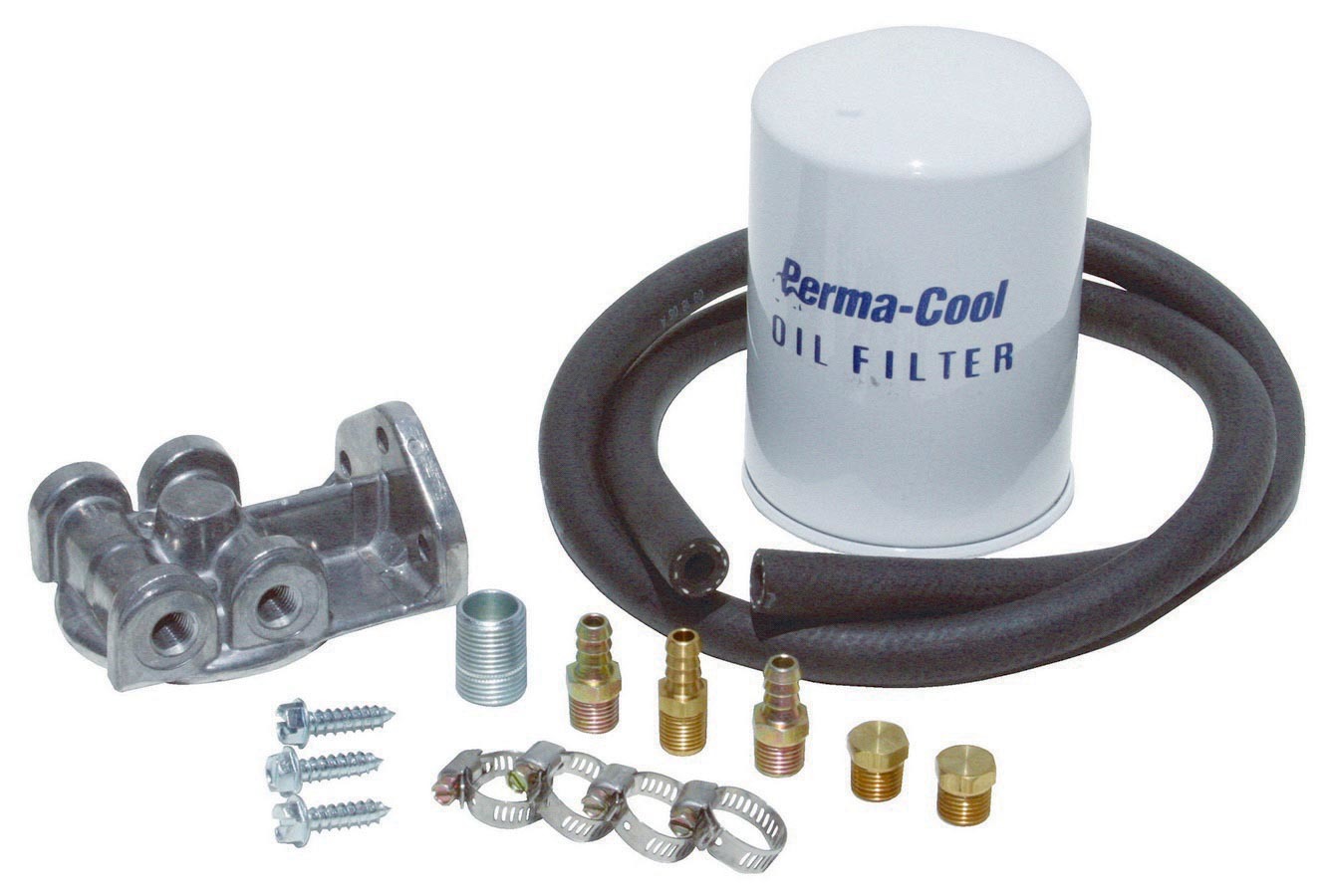 Perma Cool 10678 Remote Transmission Filter Kit, Deluxe System, Fittings / Filter / Filter Mount / Hardware / Hose, Universal, Kit