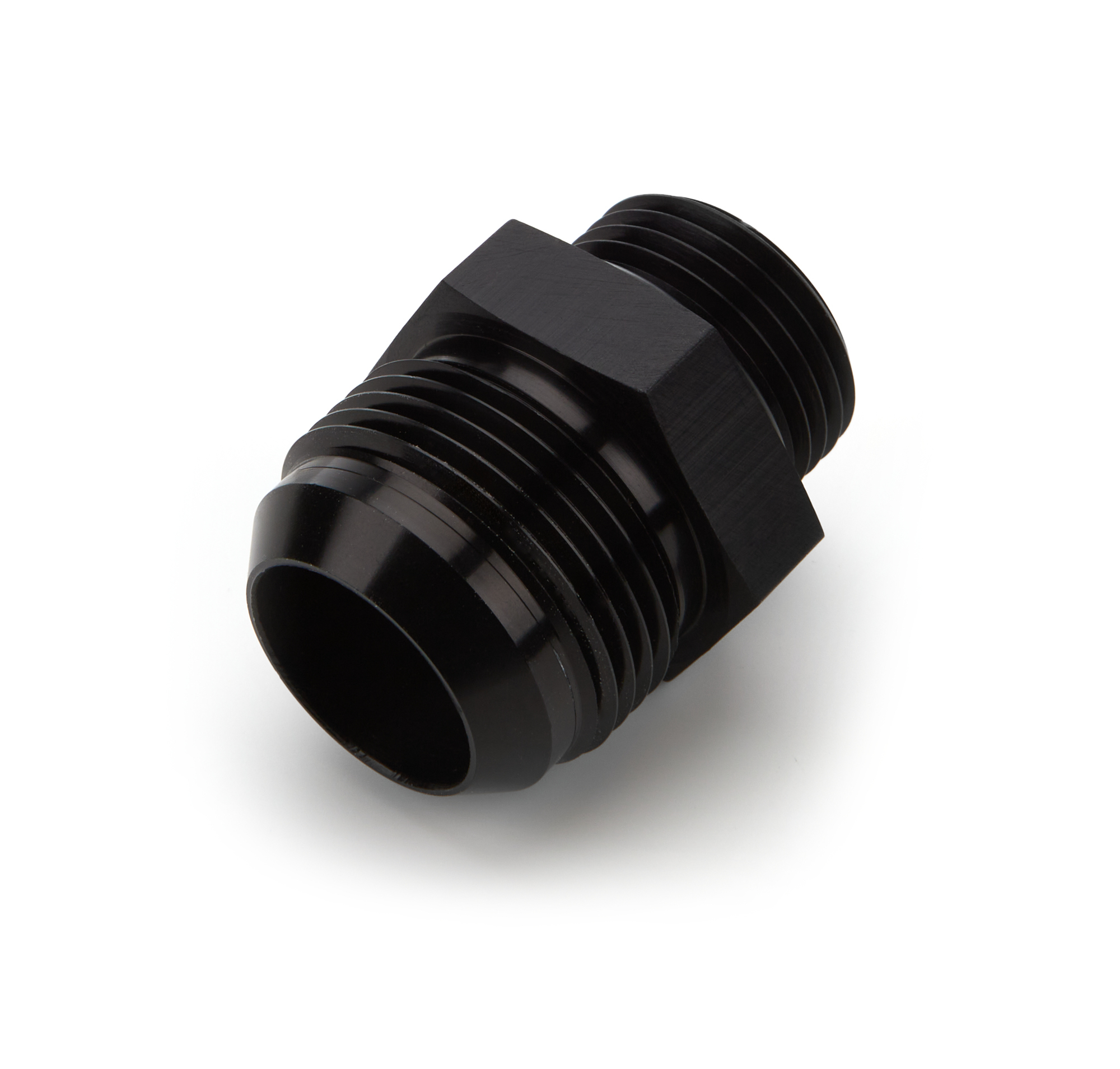 Peterson Fluid 08-0503 Fitting, Adapter, Straight, 16 AN Male to 12 AN Male O-Ring, Aluminum, Black Anodized, Each