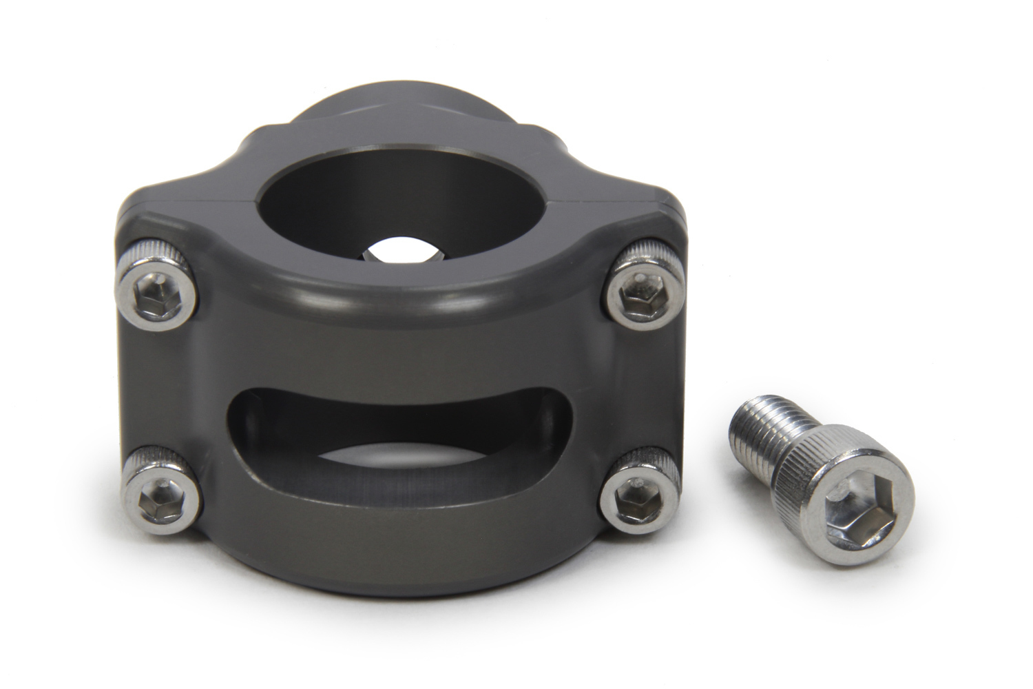 Peterson Fluid 09-1590 Oil Filter Mount, Clamp-On, Aluminum, Gray Anodized, Peterson Engine Priming Filter, 1-1/4 in OD Tube, Each