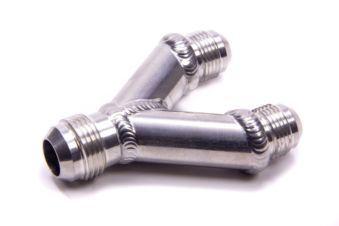 Peterson Fluid 101711 Fitting, Y Block, 12 AN Male Inlet, Dual 10 AN