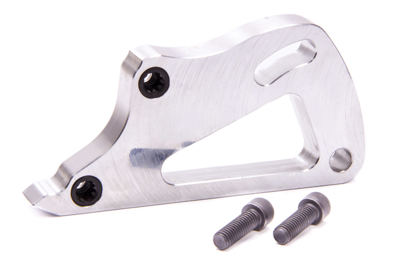 Peterson Fluid 14-3201-001 Oil Pump Bracket, External, Dry Sump, Driver Side Mount, Aluminum, Clear Anodized, Small Block Ford, Kit