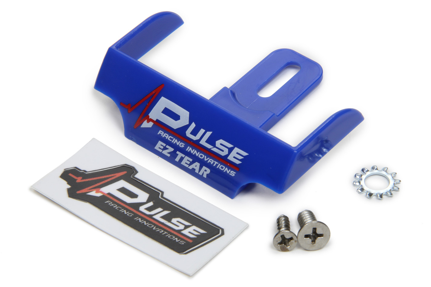 Pulse Racing EZTS101BL Helmet Tear Off Ramp, Adjustable, Blue, Each