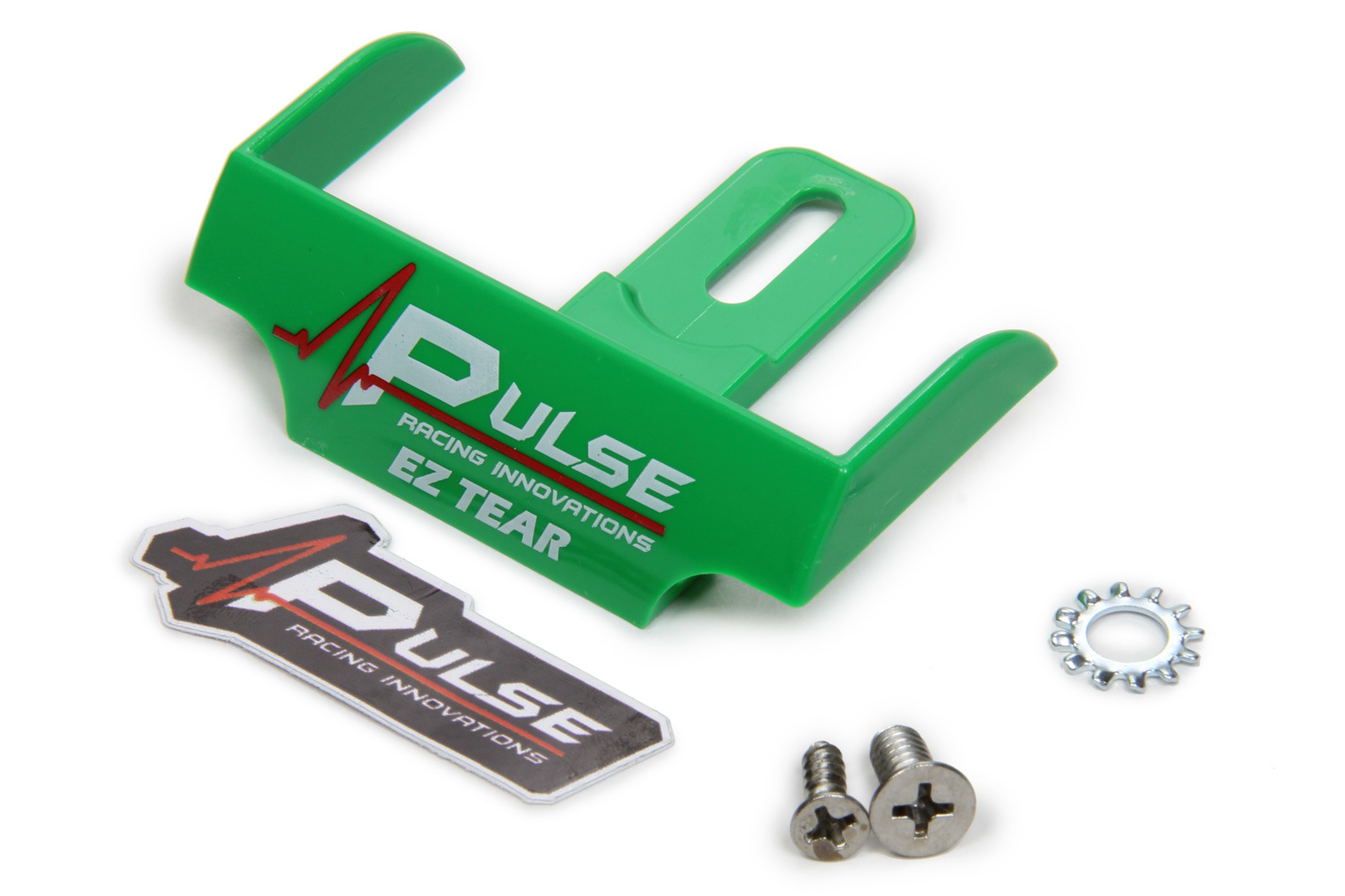 Pulse Racing EZTS101GR Helmet Tear Off Ramp, Adjustable, Green, Each