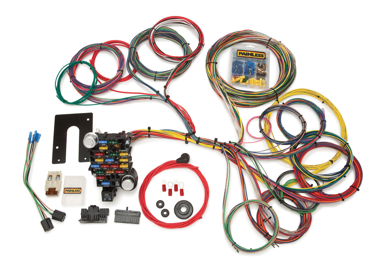 Painless Wiring 10204 Car Wiring Harness, Classic-Plus Customizable Pickup, Complete, 28 Circuit, Universal, Kit