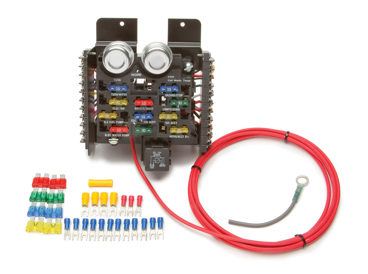 Painless Wiring 50101 Fuse Block, Race / Pro Street, 16 Circuit, Flashers / Fuses / Relay, Universal, Kit