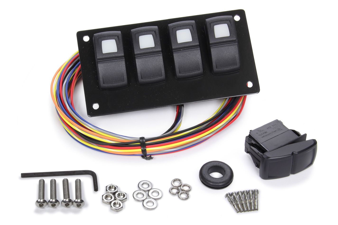 QuickCar 50864 Switch Panel, Dash Mount, 67/8 x 41/8 in,