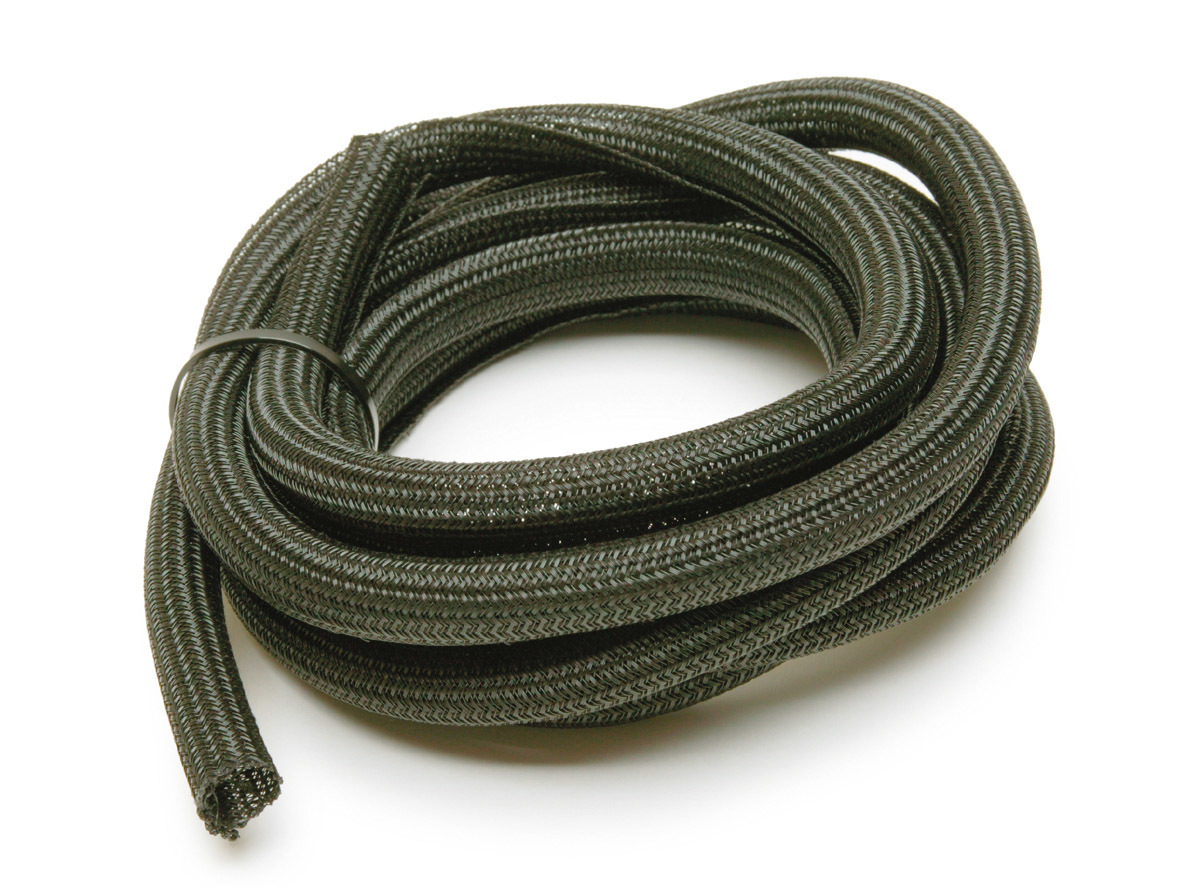 Painless Wiring 70902 Hose and Wire Sleeve, PowerBraid, 1/2 in Diameter, 10 ft, Split, Braided Plastic, Black, Each